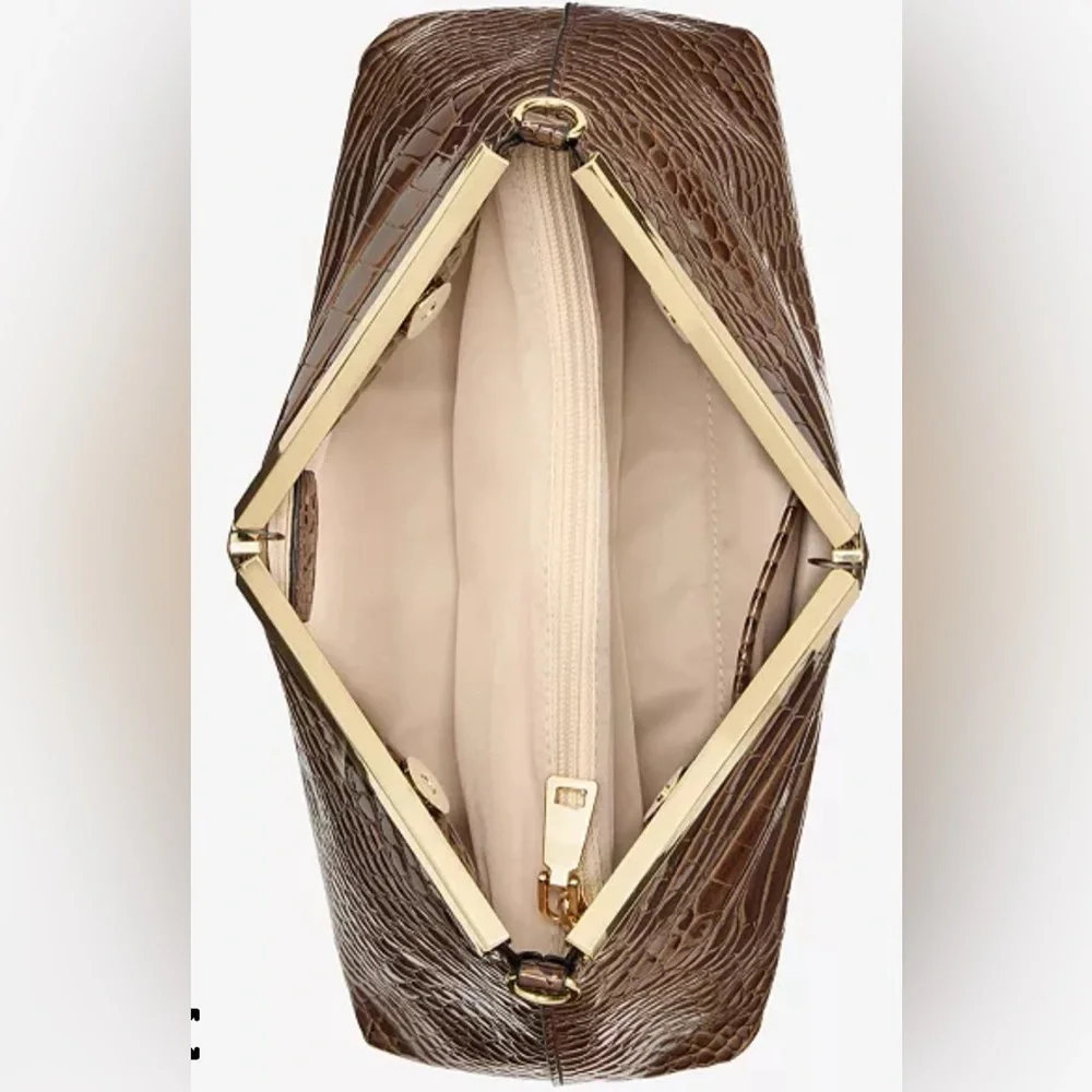 I.N.C. International Concepts Bawdii Croc-Embossed Shoulder Bag🤎🐊